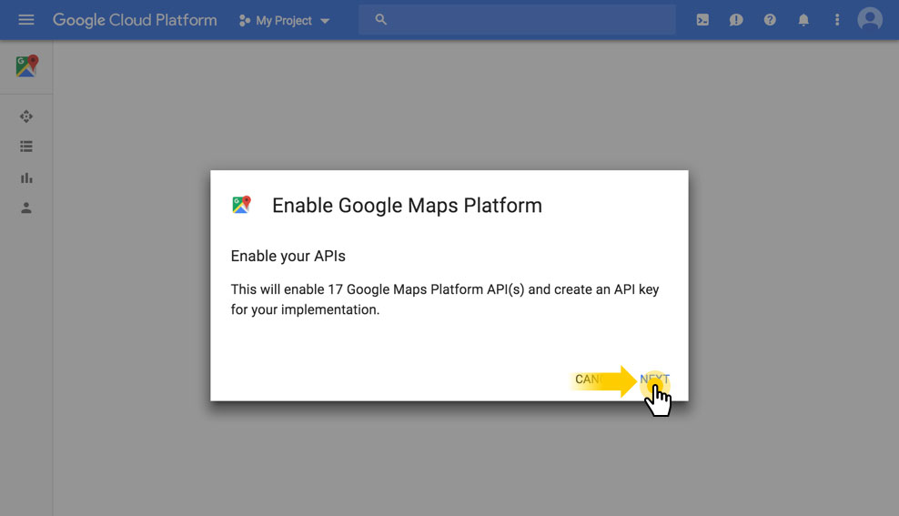 Google Map API-مرحله سوم