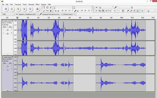 Audacity یک ویرایشگر و ضبطکننده فایل صوتی